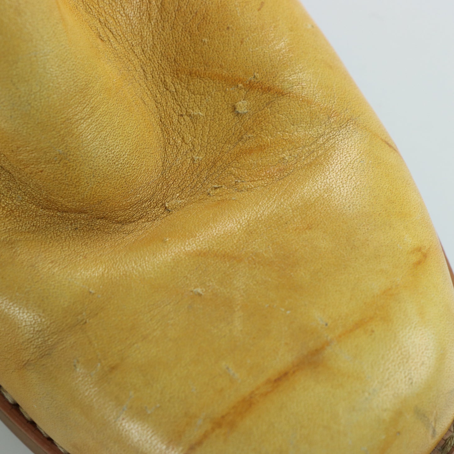 BILTRITE 'Frye Style' Yellow Square Toe Campus Boots (12)
