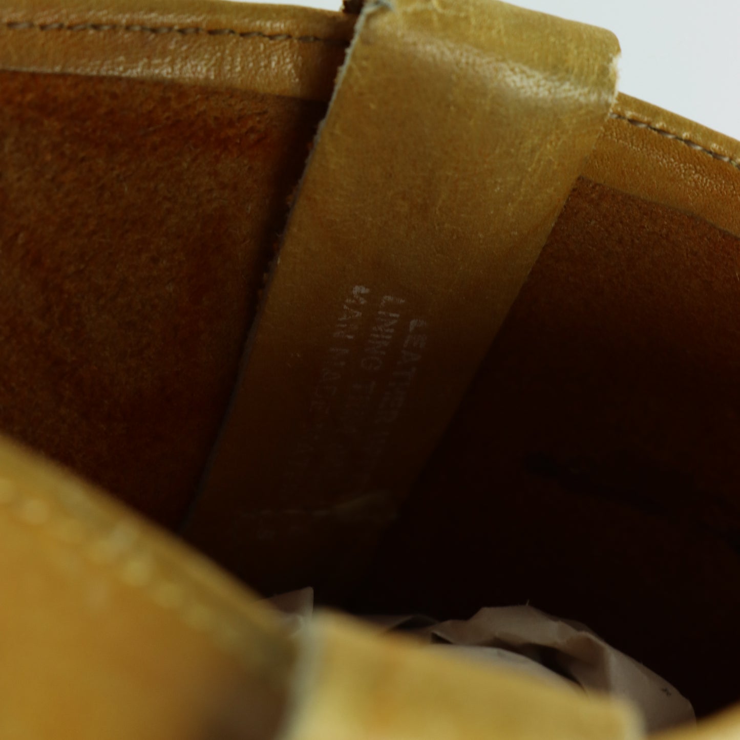 BILTRITE 'Frye Style' Yellow Square Toe Campus Boots (12)