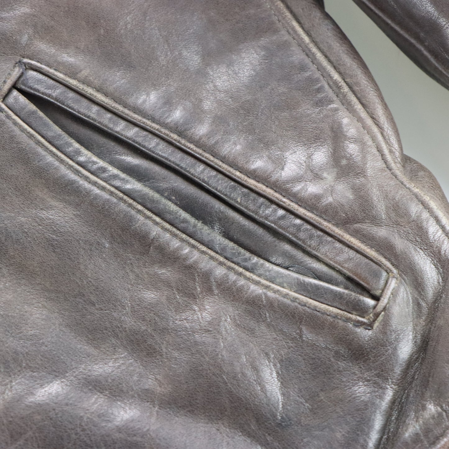 Vintage Brown Heavy Leather Jacket *Aubs Vintage Sole Melbourne