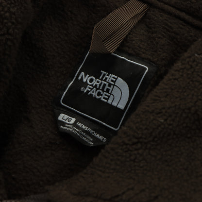 THE NORTH FACE Embroidered Logo Brown Fleece Sweatshirt (L-XL)