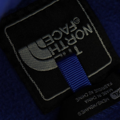 THE NORTH FACE Embroidered Logo Blue & Black Fleece Zip Up Jacket (XXL)