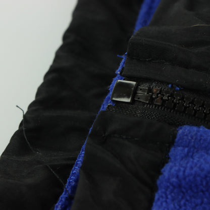 THE NORTH FACE Embroidered Logo Blue & Black Fleece Zip Up Jacket (XXL)