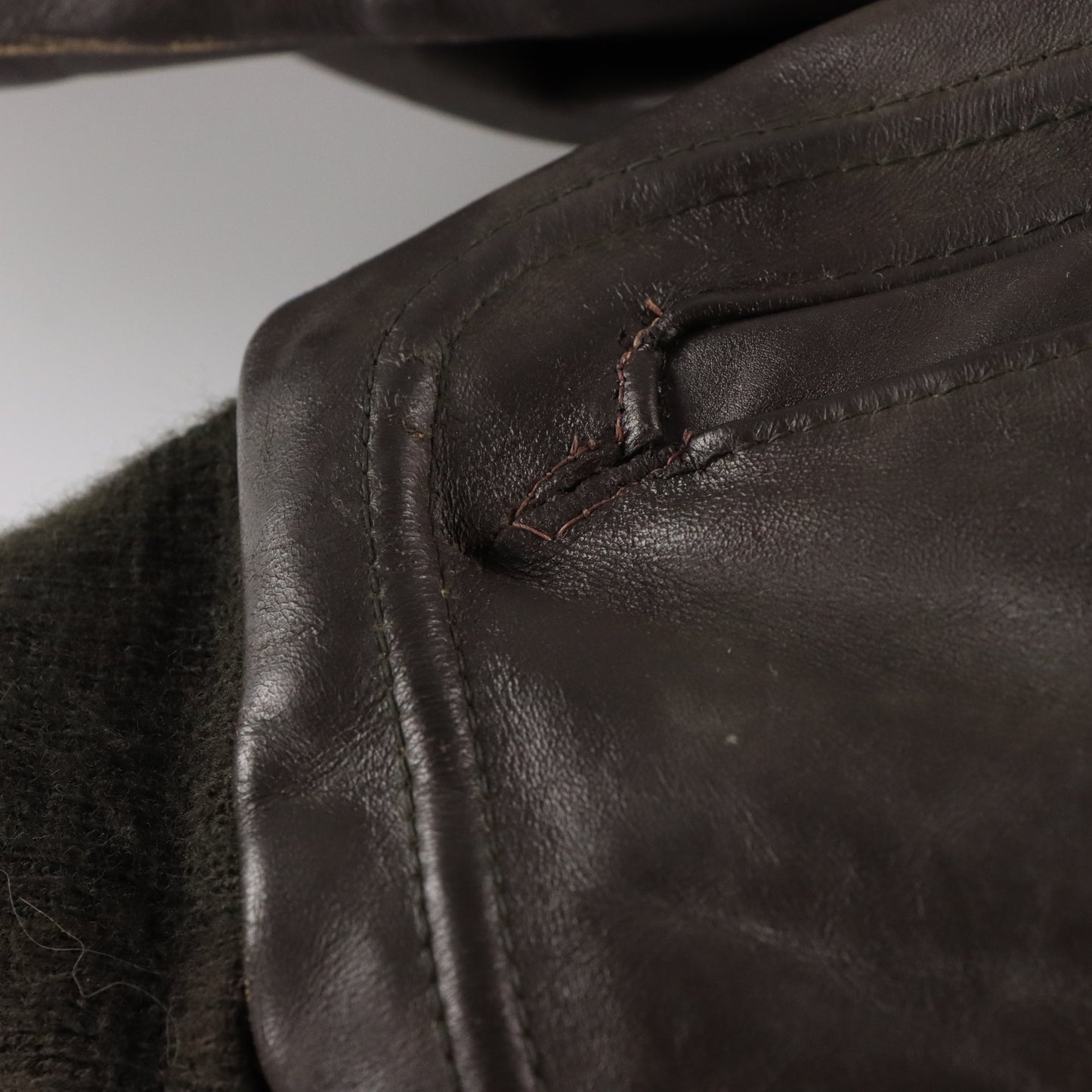 Vintage SCHOTT I.S.674.M.S Brown Leather Flight Jacket *Aubs Vintage Sole Melbourne