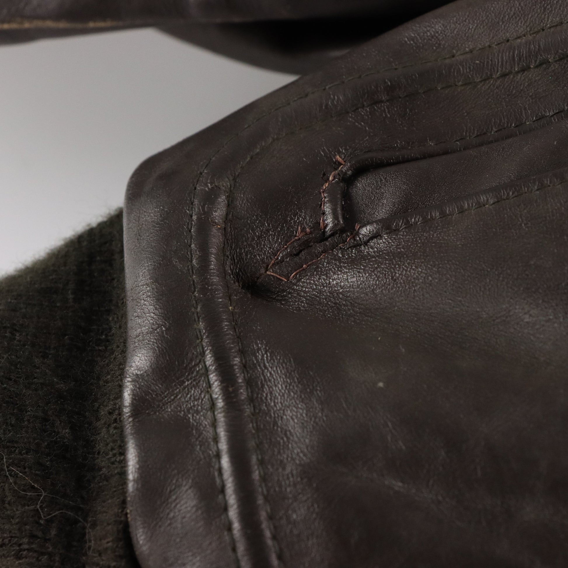 Vintage SCHOTT I.S.674.M.S Brown Leather Flight Jacket *Aubs Vintage Sole Melbourne