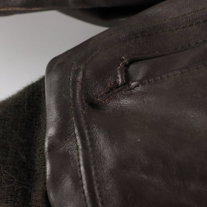 Vintage SCHOTT I.S.674.M.S Brown Leather Flight Jacket *Aubs Vintage Sole Melbourne