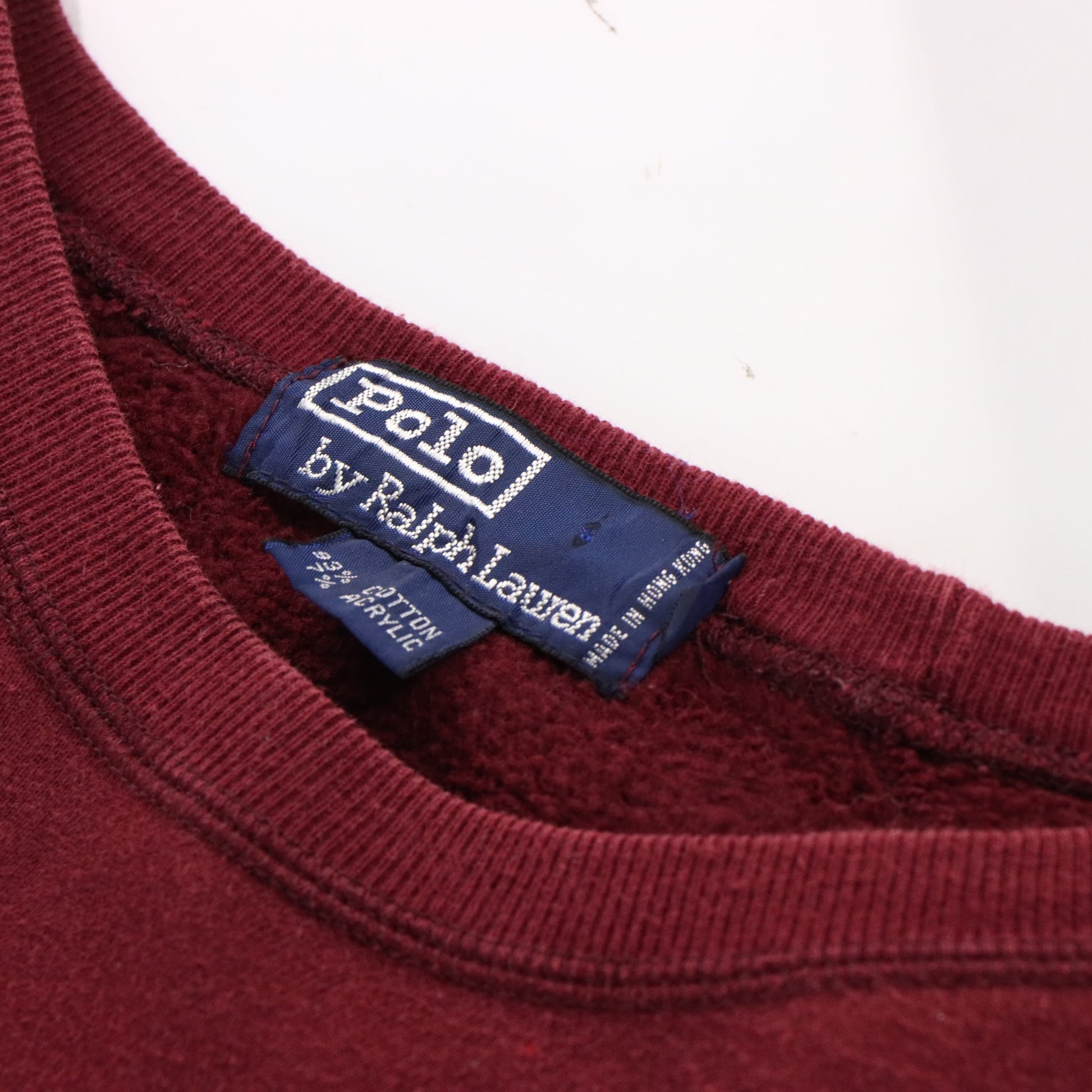 Vintage POLO RALPH LAUREN Maroon Sweatshirt *Aubs Vintage Sole Melbourne