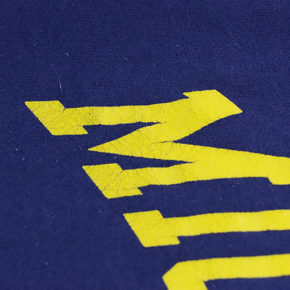 Vintage MICHIGAN Varsity 50/50 Navy & Yellow Sweatshirt *Aubs Vintage Sole Melbourne