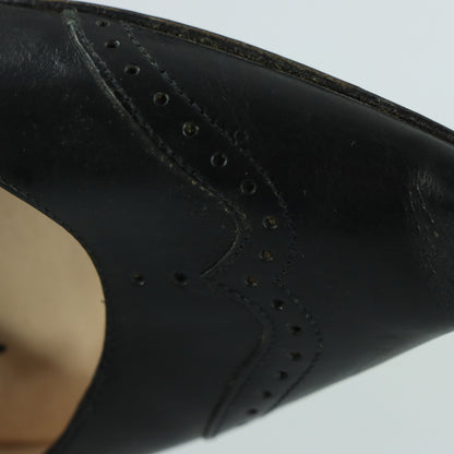 GIORGIO ARMANI Stitch Detailed Black Italy Made Pump Heels (36)