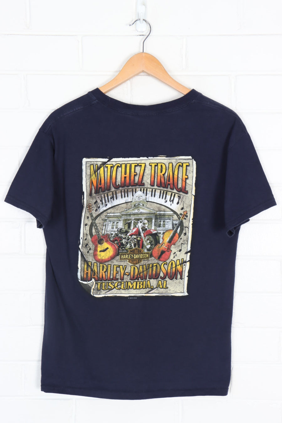 HARLEY DAVIDSON Navy Natchez Trace Music Tee (S)