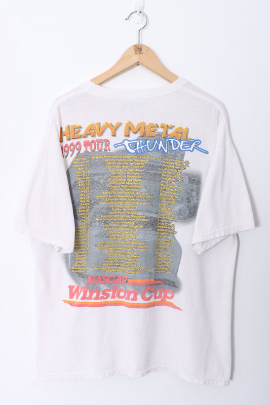 NASCAR 1999 Winston Cup 'Heavy Metal Thunder' Tour T-Shirt (XL)