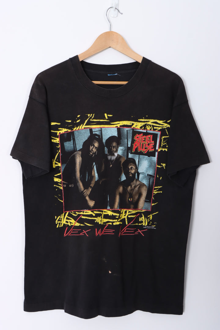 Steel Pulse 1994 'The Vex' Front Back Single Stitch T-Shirt (L-XL)