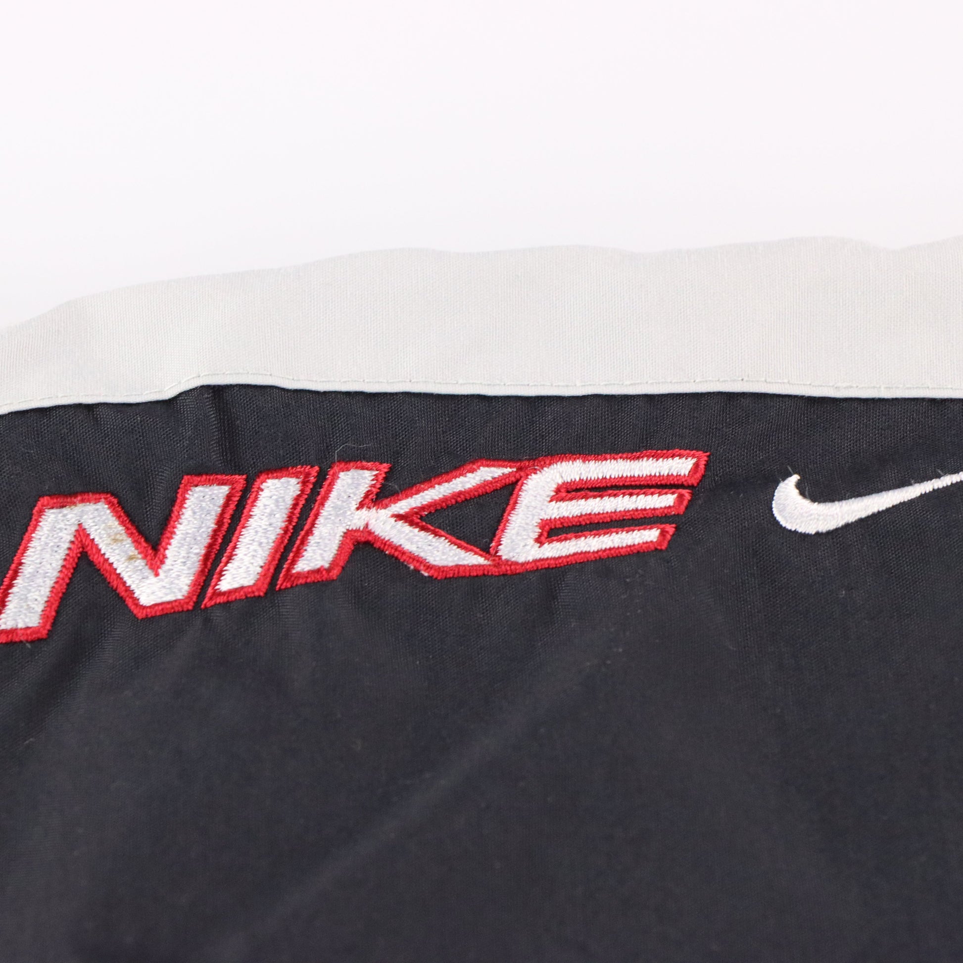 Vintage NIKE Embroidered Logo Grey & Black Track Pants *Aubs Vintage Sole Melbourne