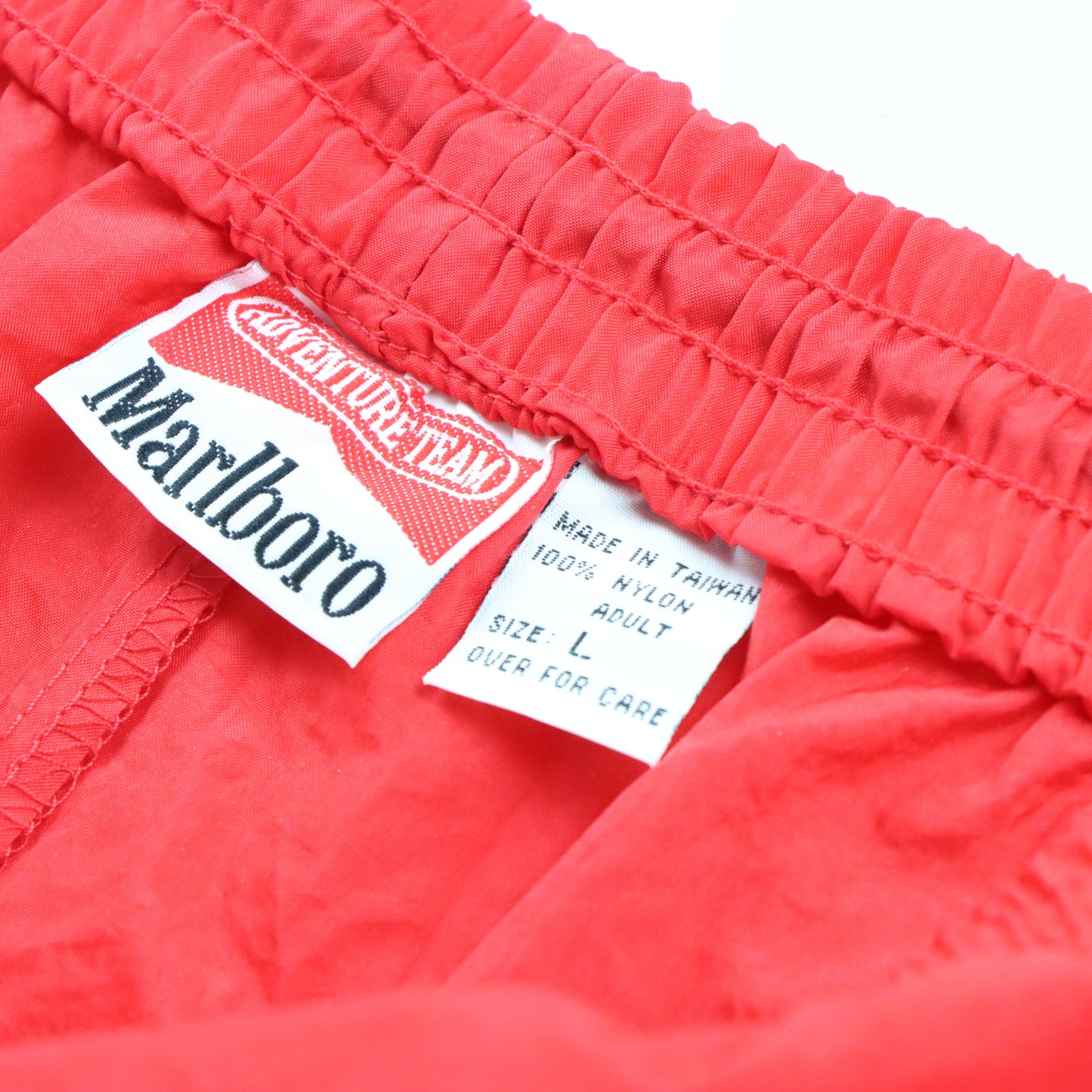 MARLBORO Adventure Team Vibrant Red Nylon Windbreaker Pants (M-L) *AUBS Vintage Sole Melbourne
