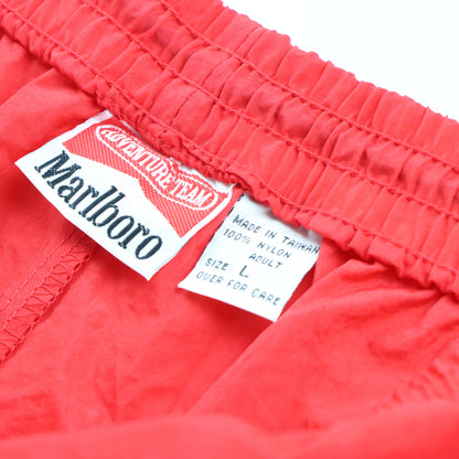 MARLBORO Adventure Team Vibrant Red Nylon Windbreaker Pants (M-L) *AUBS Vintage Sole Melbourne