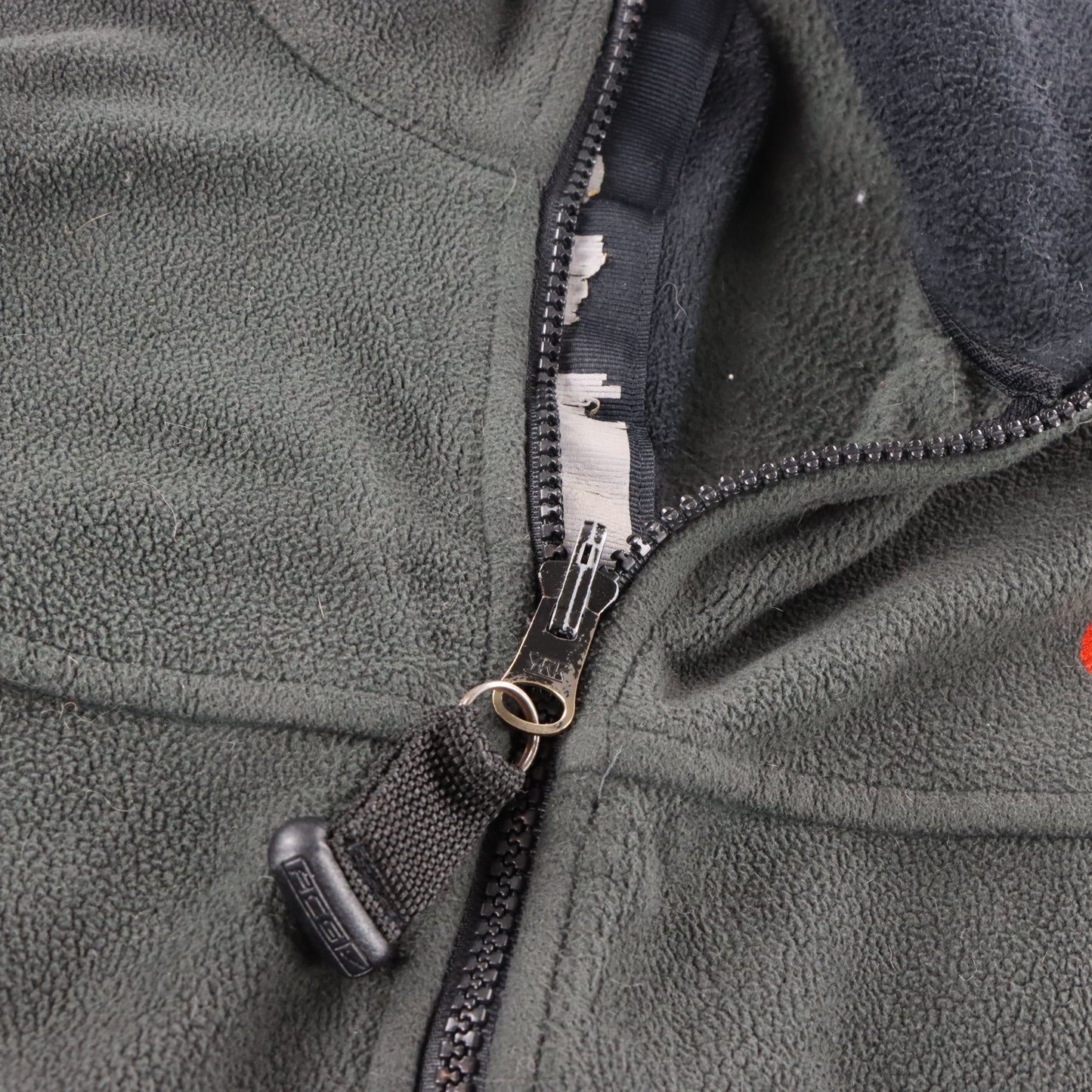 Vintage NIKE ACG Dark Grey & Orange Embroidered Swoosh Logo Full Zip Fleece Jacket (M) ***COCO Vintage Sole Melbourne