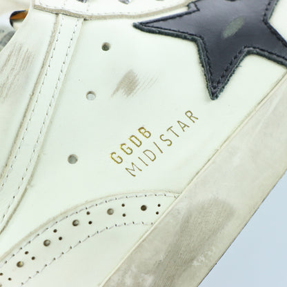 GOLDEN GOOSE Mid Star Glitter Laced Distressed Mid Top Sneakers Italian Made (Women's 8)