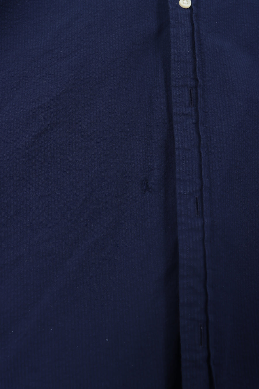 RALPH LAUREN 'Untucked Fit' Navy Short Sleeve Shirt (XL)