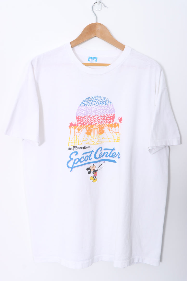 DISNEY World EPCOT Center Single Stitch T-Shirt USA Made (XL)