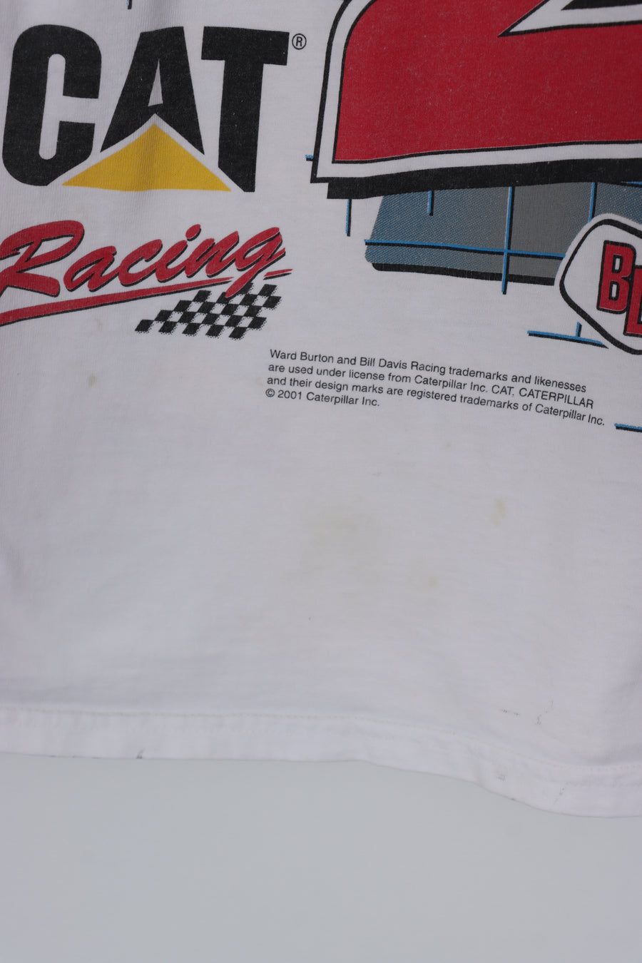 NASCAR Ward Burton #22 Car Racing Caterpillar Colourful Tee (L)
