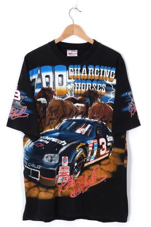 1997 Vintage NASCAR Dale Earnhardt Horses All Over Racing Tee (XL-XXL)