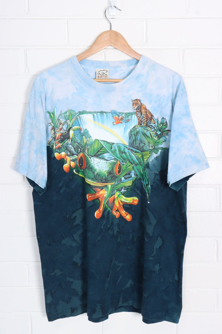HABITAT Rainforest Frog & Animal Tie-Dye T-Shirt (XL)