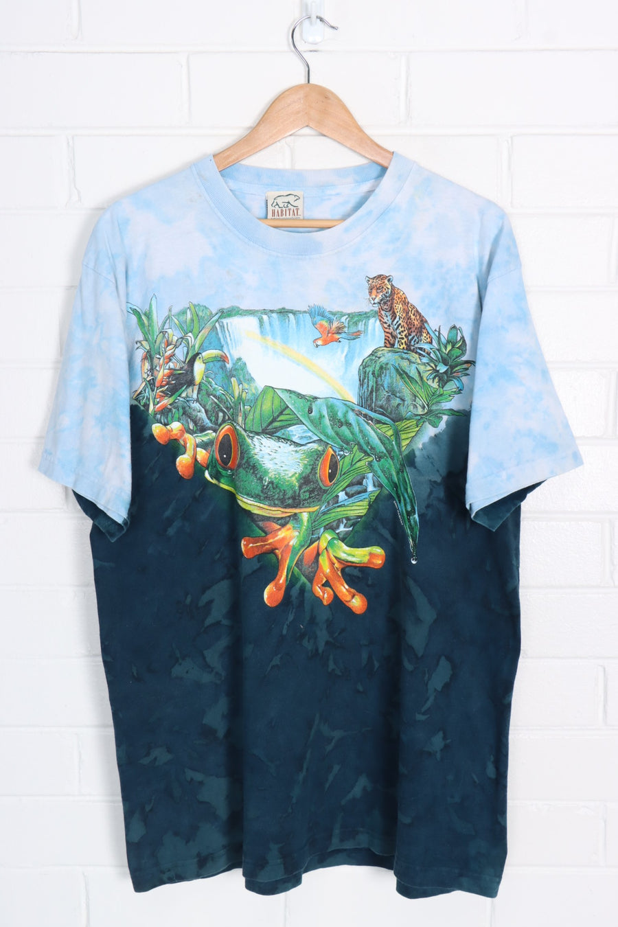 HABITAT Rainforest Frog & Animal Tie-Dye T-Shirt (XL)