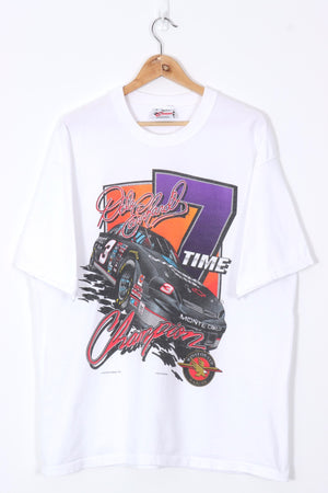 1997 Vintage NASCAR Colourful Dale Earnhardt Car Racing Tee (XL)