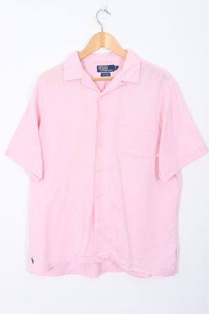 POLO by Ralph Lauren 'Caldwell' Woven Pink Shirt (L)