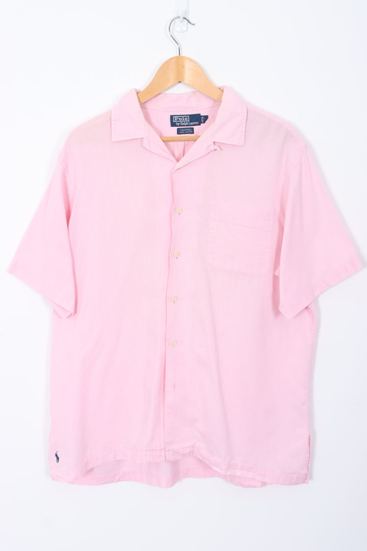 POLO by Ralph Lauren 'Caldwell' Woven Pink Shirt (L)