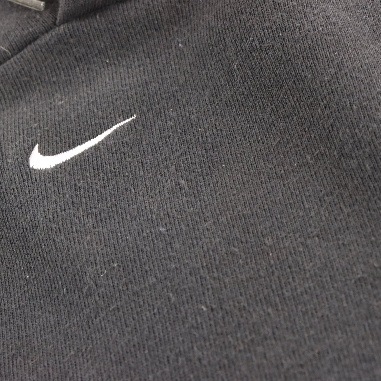 Vintage NIKE Black & White Embroidered Centre Swoosh Logo Hoodie Sweatshirt (XL) ***COCO Vintage Sole Melbourne