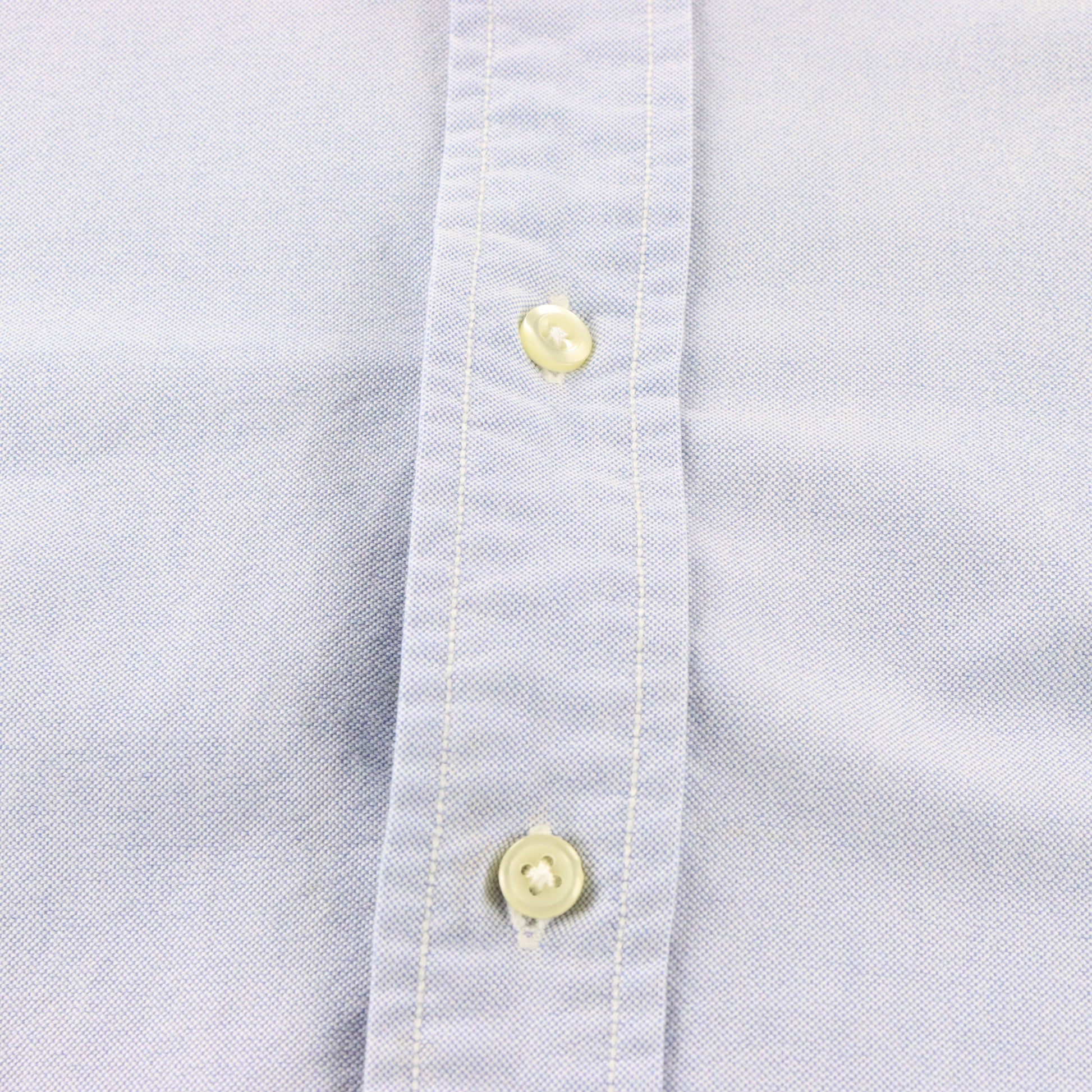 Vintage RALPH LAUREN 'Custom Fit' Embroidered Big Pony Light Blue Button Down Long Sleeve Oxford Shirt (L) ***COCO Vintage Sole Melbourne