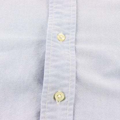 Vintage RALPH LAUREN 'Custom Fit' Embroidered Big Pony Light Blue Button Down Long Sleeve Oxford Shirt (L) ***COCO Vintage Sole Melbourne
