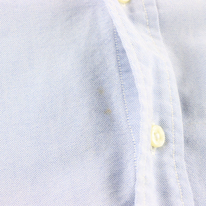 Vintage RALPH LAUREN 'Custom Fit' Embroidered Big Pony Light Blue Button Down Long Sleeve Oxford Shirt (L) ***COCO Vintage Sole Melbourne