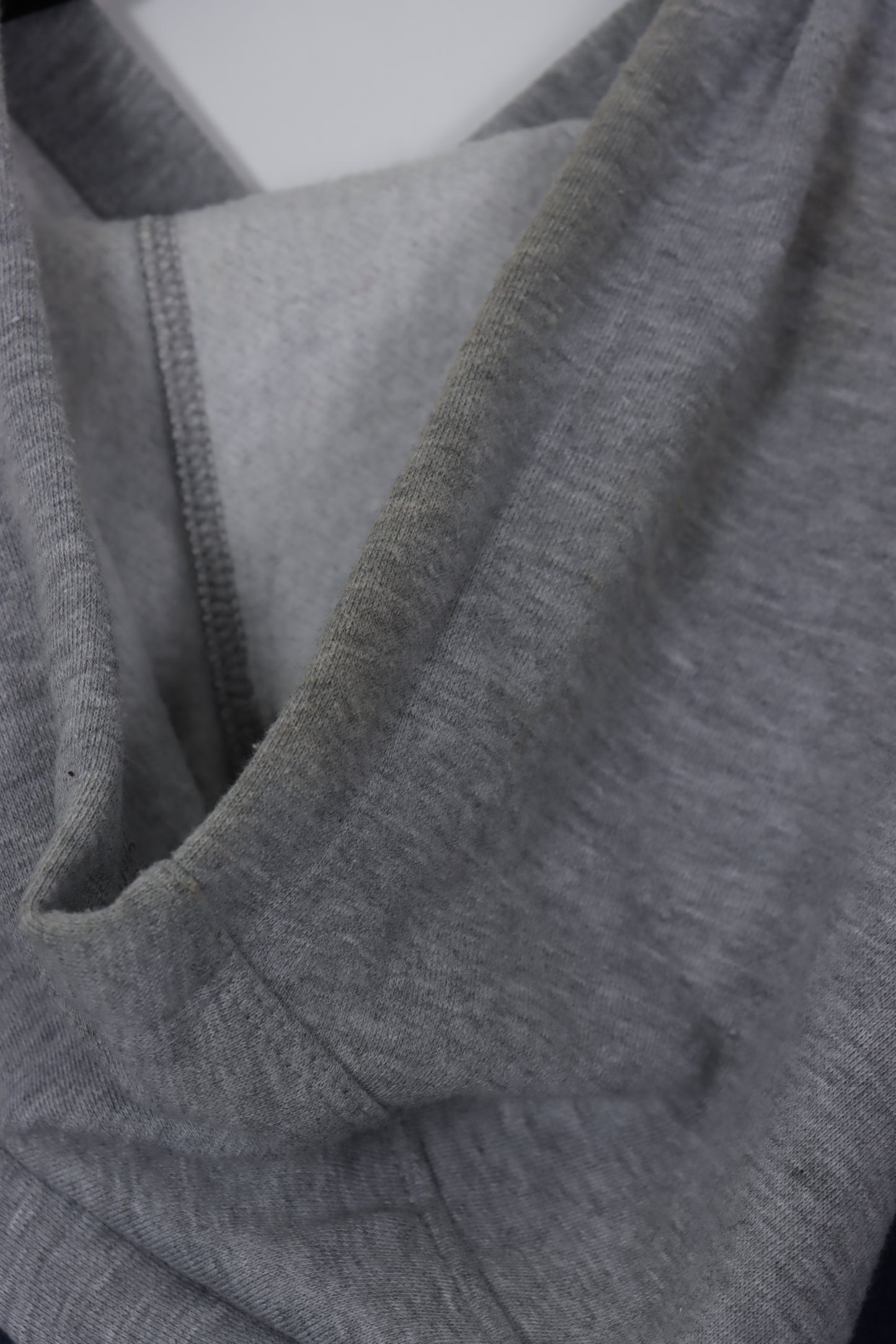 REEBOK Blue & Grey Embroidered Hoodie Sweatshirt (L)