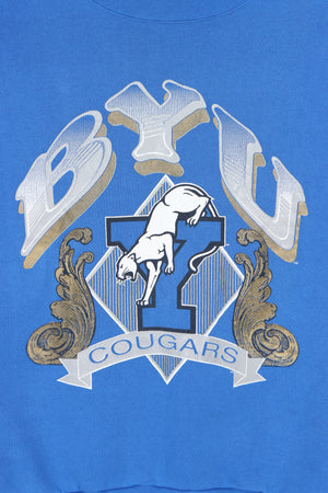 BYU Cougars Big Logo Sweatshirt USA Made (M-L)