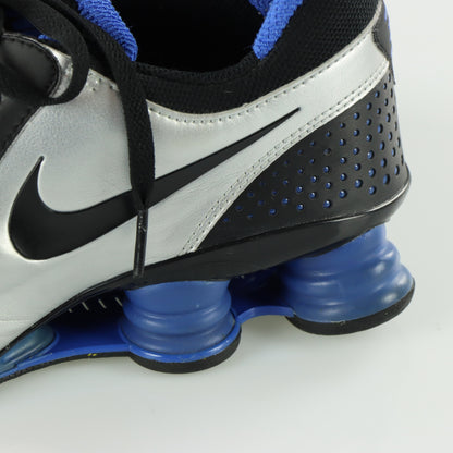 NIKE 'Shox Turbo+10' Silver & Black Sneakers (10.5)