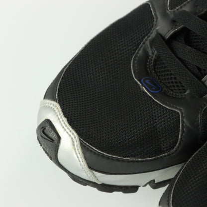 NIKE 'Shox Turbo+10' Silver & Black Sneakers (10.5)