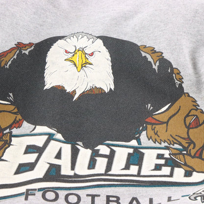 Vintage EAGLES Football Grey USA Made Sweatshirt (M)*Aubany Vintage Sole Melbourne
