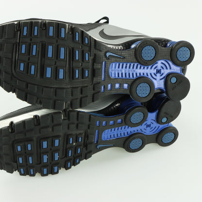 NIKE 'Shox Turbo+10' Silver & Black Sneakers (10.5)