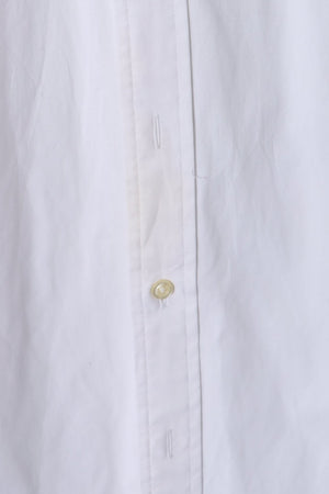 RALPH LAUREN 'Custom Fit' Short Sleeve White Shirt (M-L)