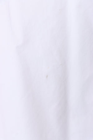 RALPH LAUREN 'Custom Fit' Short Sleeve White Shirt (M-L)