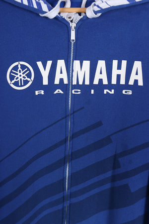 YAMAHA RACING Royal Blue Zip Up Sweatshirt (XXL)