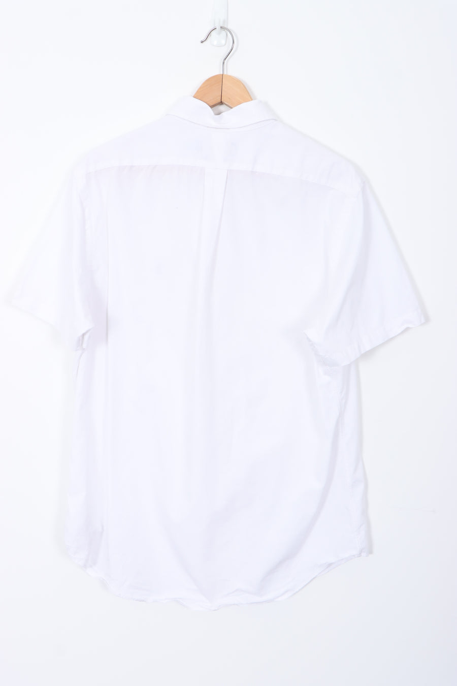 RALPH LAUREN 'Custom Fit' Short Sleeve White Shirt (M-L)
