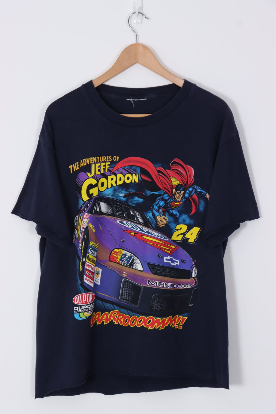 SUPERMAN x NASCAR Jeff Gordon 24 Raw Edge T-Shirt (M-L)