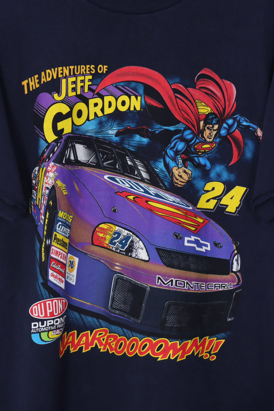 SUPERMAN x NASCAR Jeff Gordon 24 Raw Edge T-Shirt (M-L)