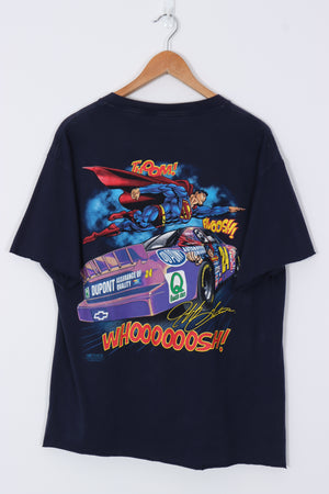 SUPERMAN x NASCAR Jeff Gordon 24 Raw Edge T-Shirt (M-L)