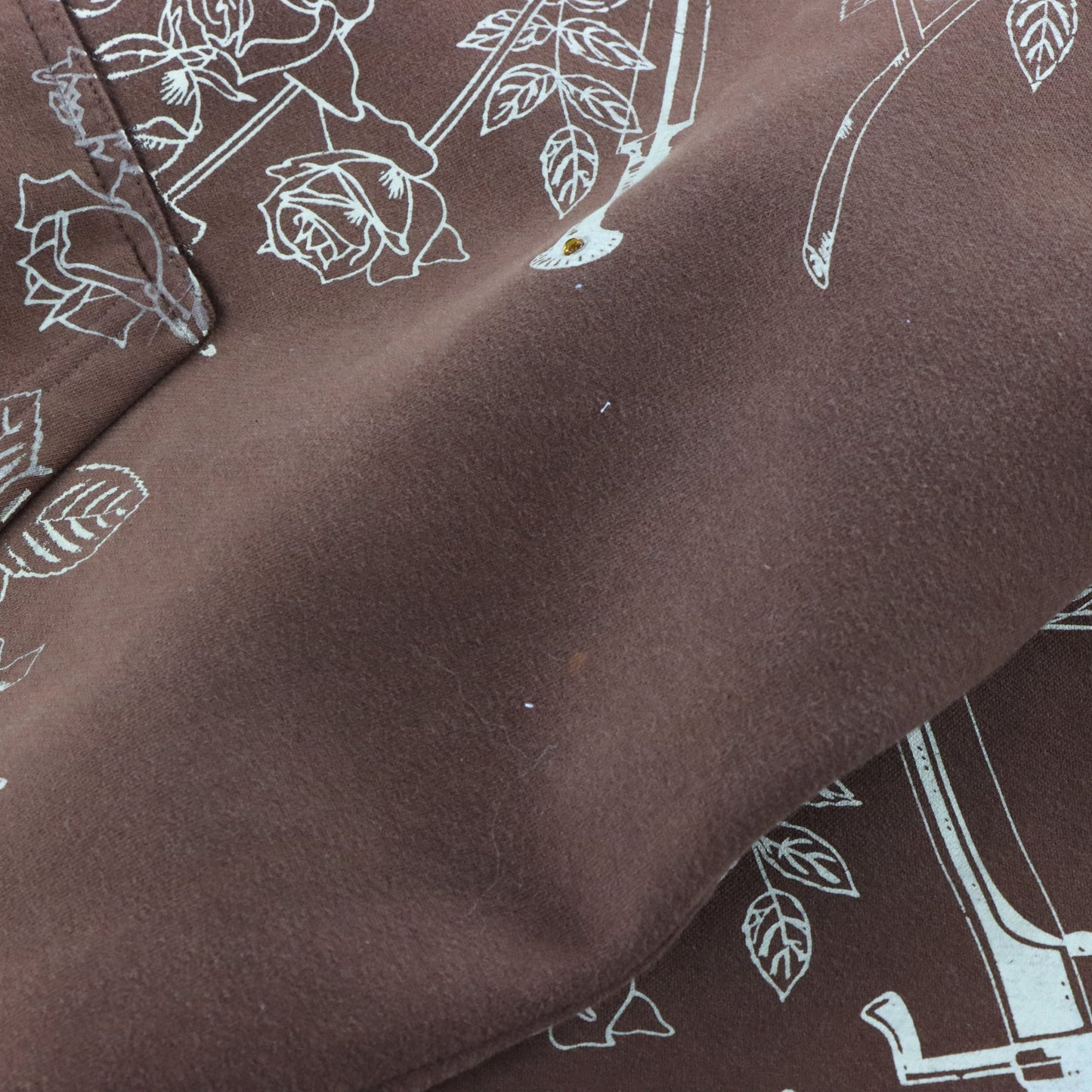 Vintage AKCESS Y2K Embelilshed Brown Hooded Sweatshirt *Aubs Vintage Sole Melbourne