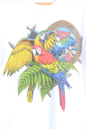 Banana Boat Sunscreen Colourful Beach Parrots Tee (M-L)