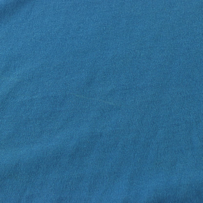 AFFLICTION Laced Up Stitch Detail Bright Blue Y2K Style USA Made Distressed Tee (L)