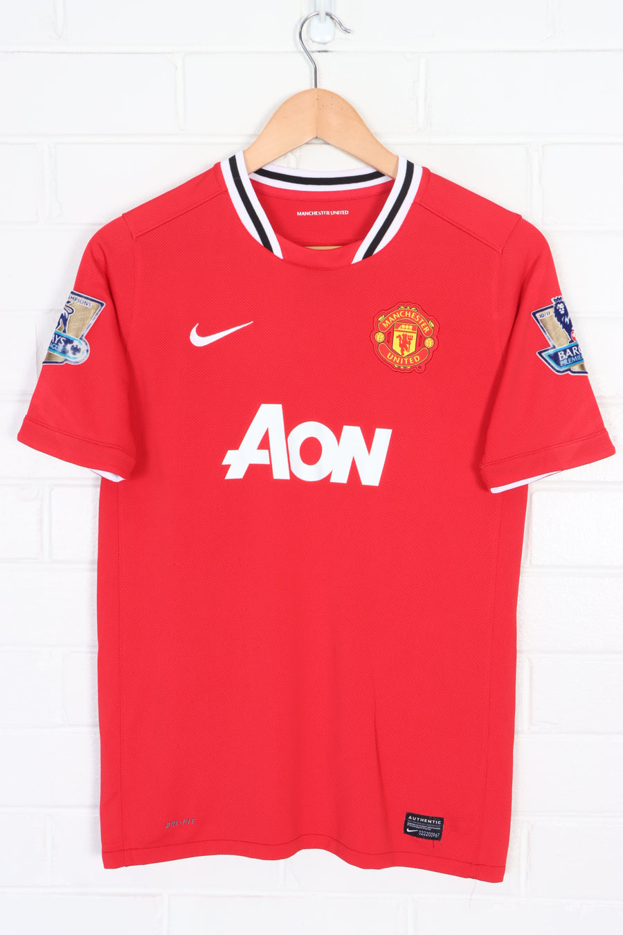Manchester United 2011/2012 "Fultz" #9 NIKE Home Soccer Jersey (S)